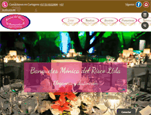 Tablet Screenshot of banquetesmonicadelrisco.com